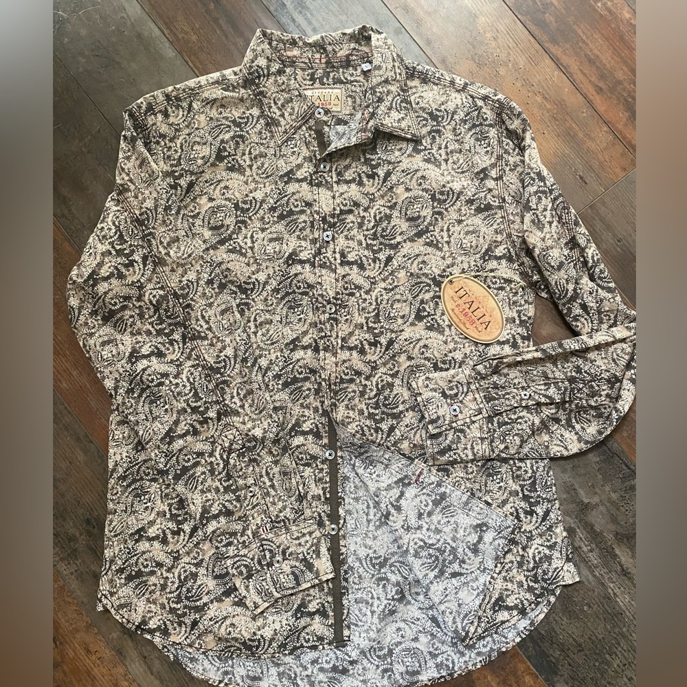 Men’s Vintage Italia long sleeve shirt size L